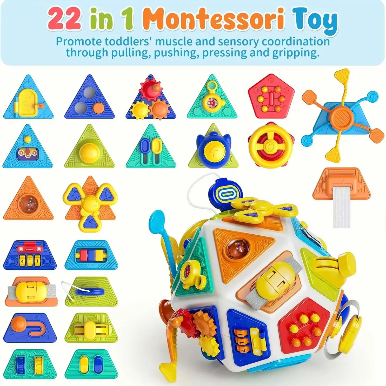 22-in-1 Busy Activity Cube 5
