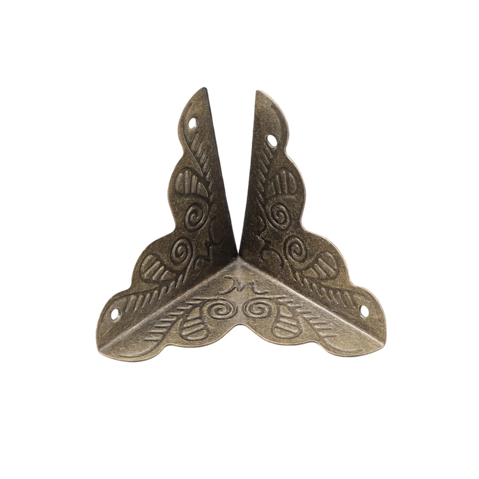 

12X Decorative Antique Jewelry Chest Wine Gift Box Wooden Case Table Desk Edge Cover Corner Protector Guard Furniture Fittings