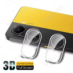 Premium 3D 9H HD Tempered Glass Camera Lens Protector Film for 2PCS Lens Glass (Transparent)