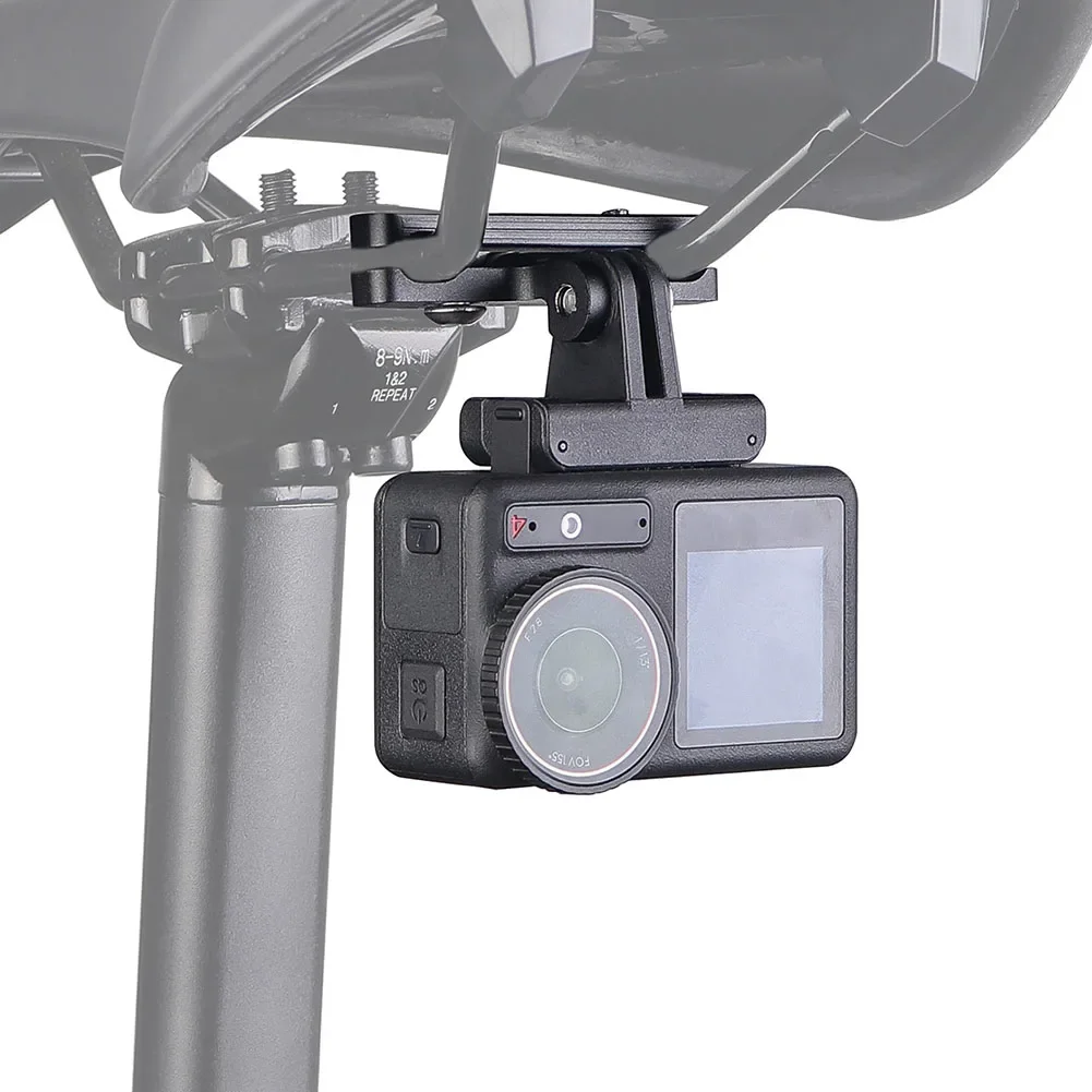 Bicycle Tail Light Saddle Support Adjustable Angle Cycling Action Camera Mount Bicycle Saddle Lamp Mount for Garmin Varia Radar