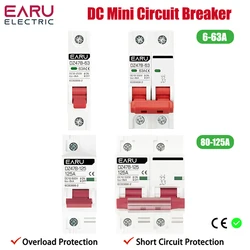 Single/Dual Pole DC Circuit Breaker and Battery Protector with Switch Isolator - 63A