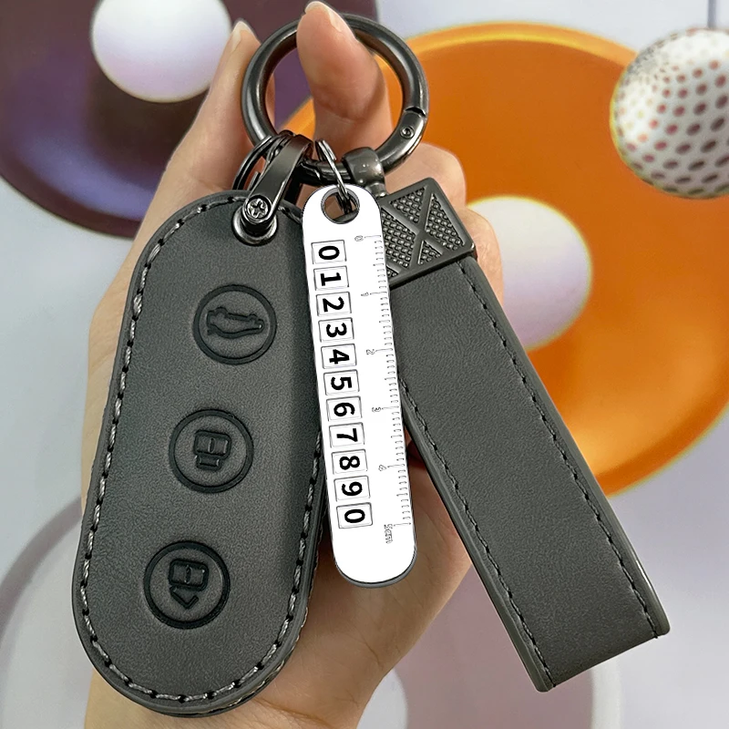 New Car Key Cover Smart Remote Control Fob Case Portachiavi Accessori Per Leader Ideal Lixiang Li Auto L7 L8 L9 2022 2023