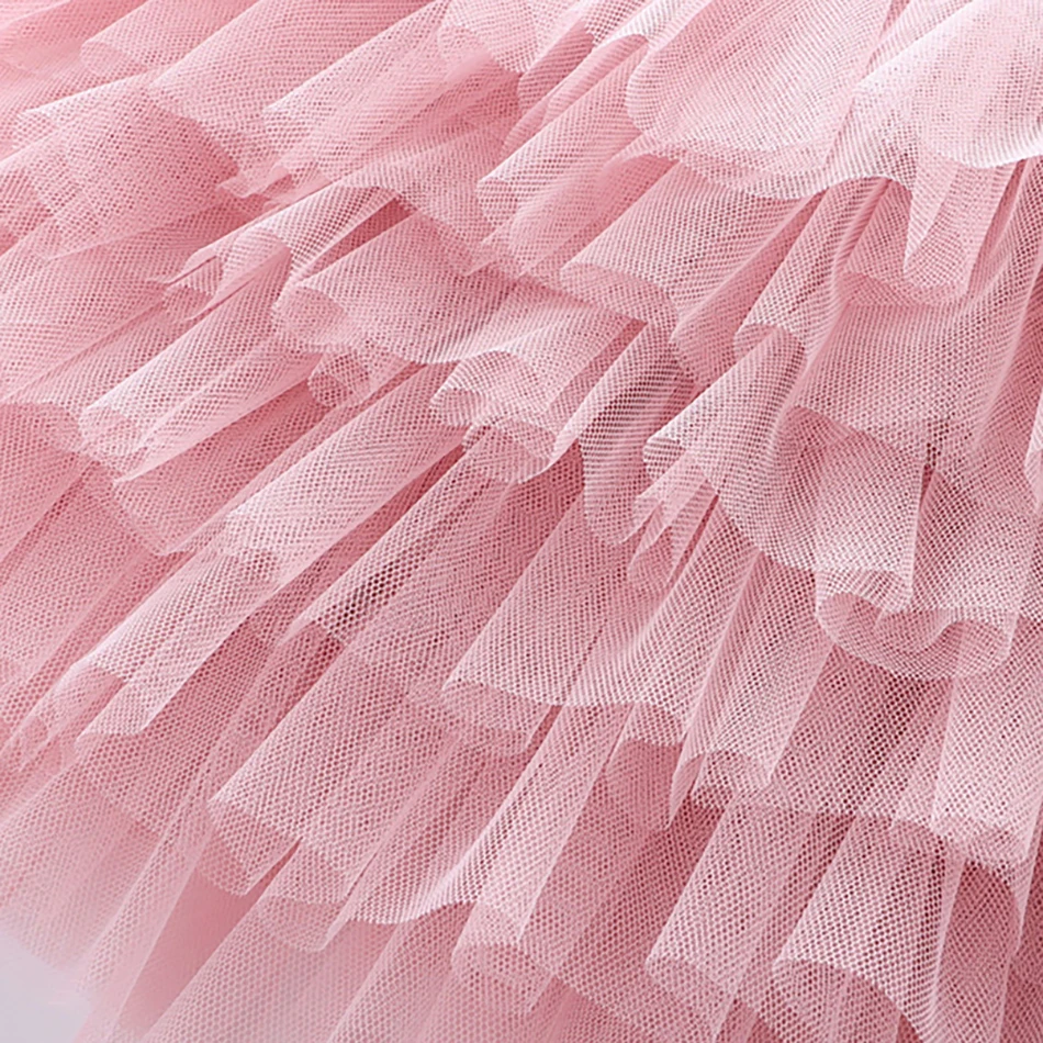 6-Layer Tulle Skirt for Girls Twirl-Friendly Elastic Waist with Breathable Layers Elegant Casual for School Party 3-10 Years ballet tutu skirt children skirts
