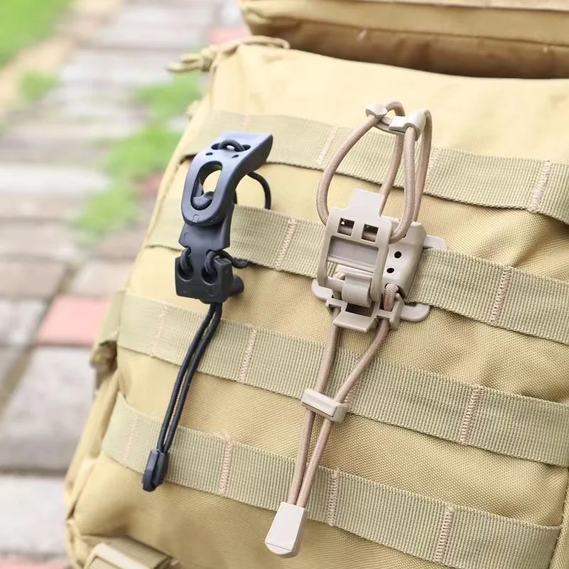 1/2 stücke Bindung Clip Tragbare MOLLE Getriebe Organizer Verschluss Multifunktions Hängen Schnalle Outdoor Rucksack Weste Zubehör – Detail 1