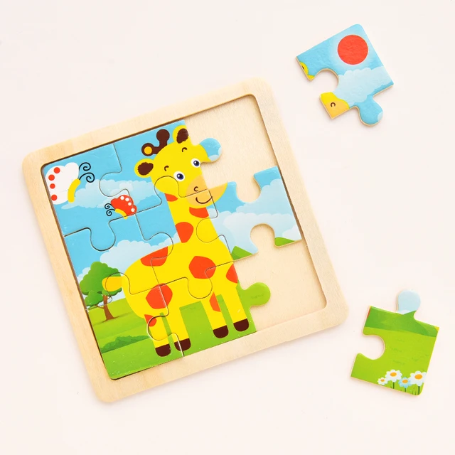 Montessori Puzzle Toys for Children, Frutas, Caminhão, Cartão