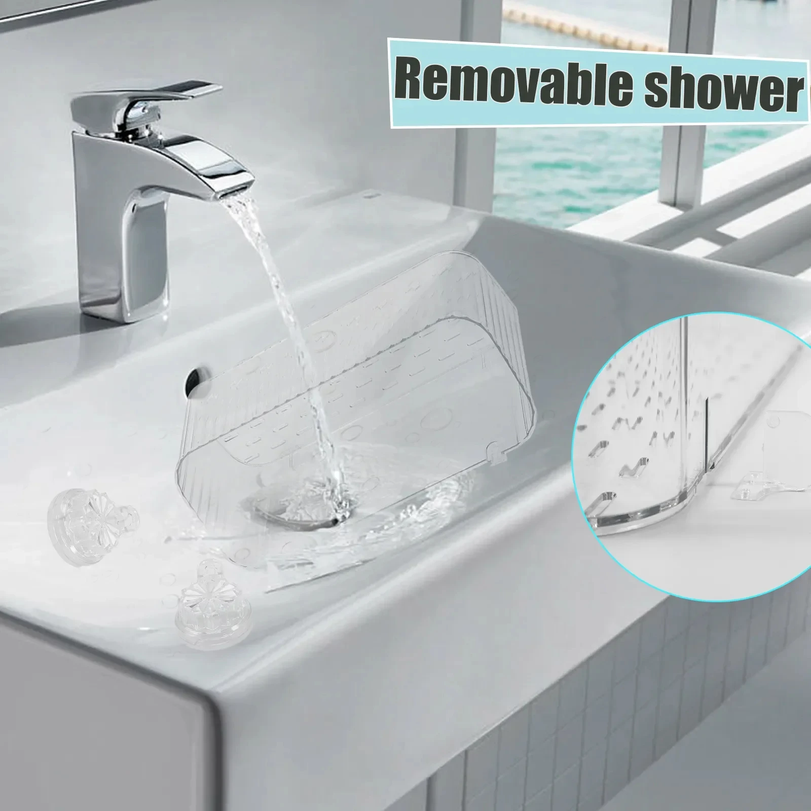 Bathroom Suction Cups Shower Shelves Wall Mounted Storage Rack Draining Basket Holder Punch-Free Organizer Bathroom Accessories