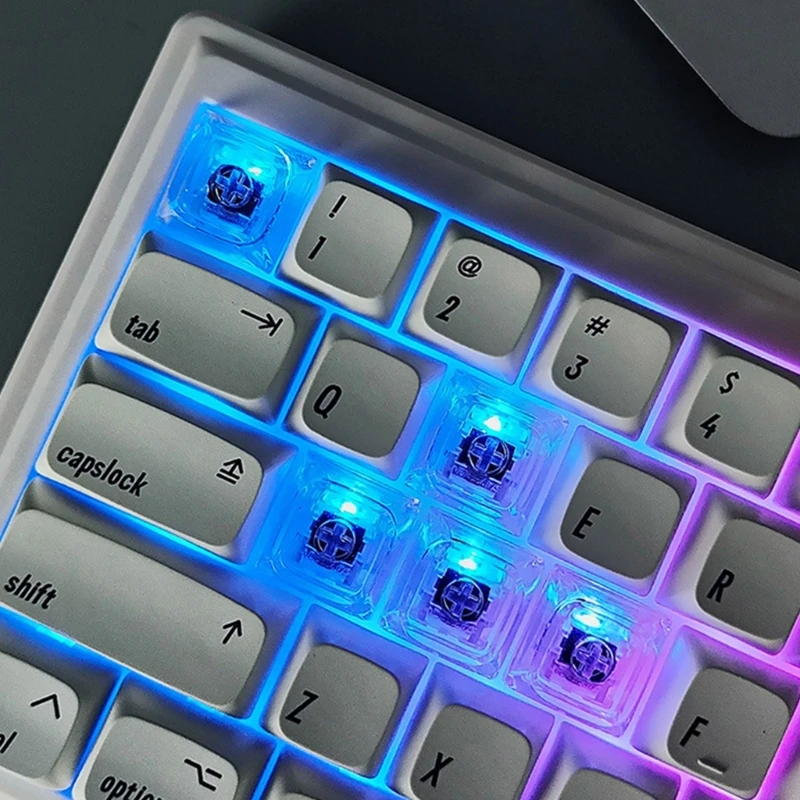 기계식 키보드용 빈 XDA 키캡, 타이핑 성능 향상, 투명 키캡, 1.5mm 두께, 1 개