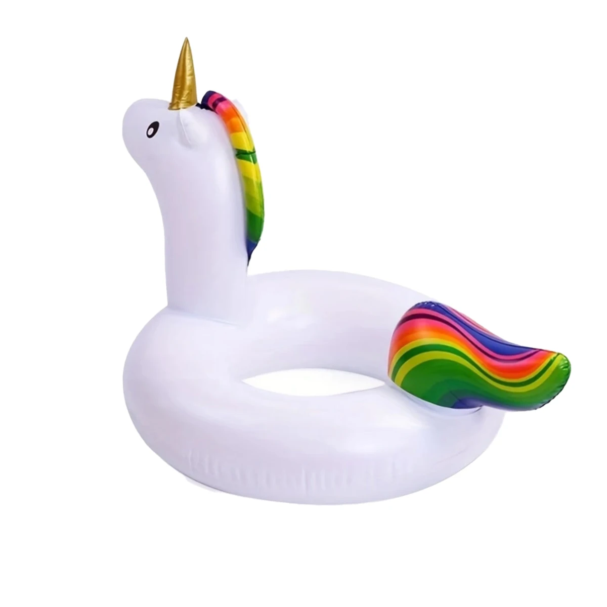 Adult unicorn locomotive swimming ring, cartoon animal locomotive inflatable water toy
