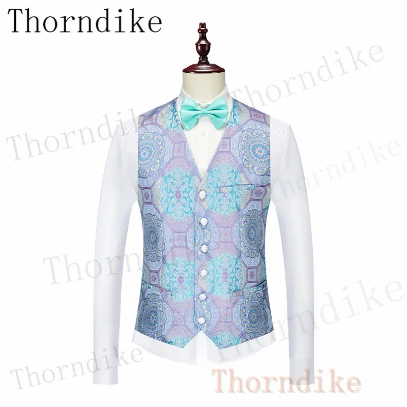 Thorndike 3 Pcs Set Blazers Pants Vest Men's Business Professional Classic Fashion Banquet Suits Coat Waistcoat