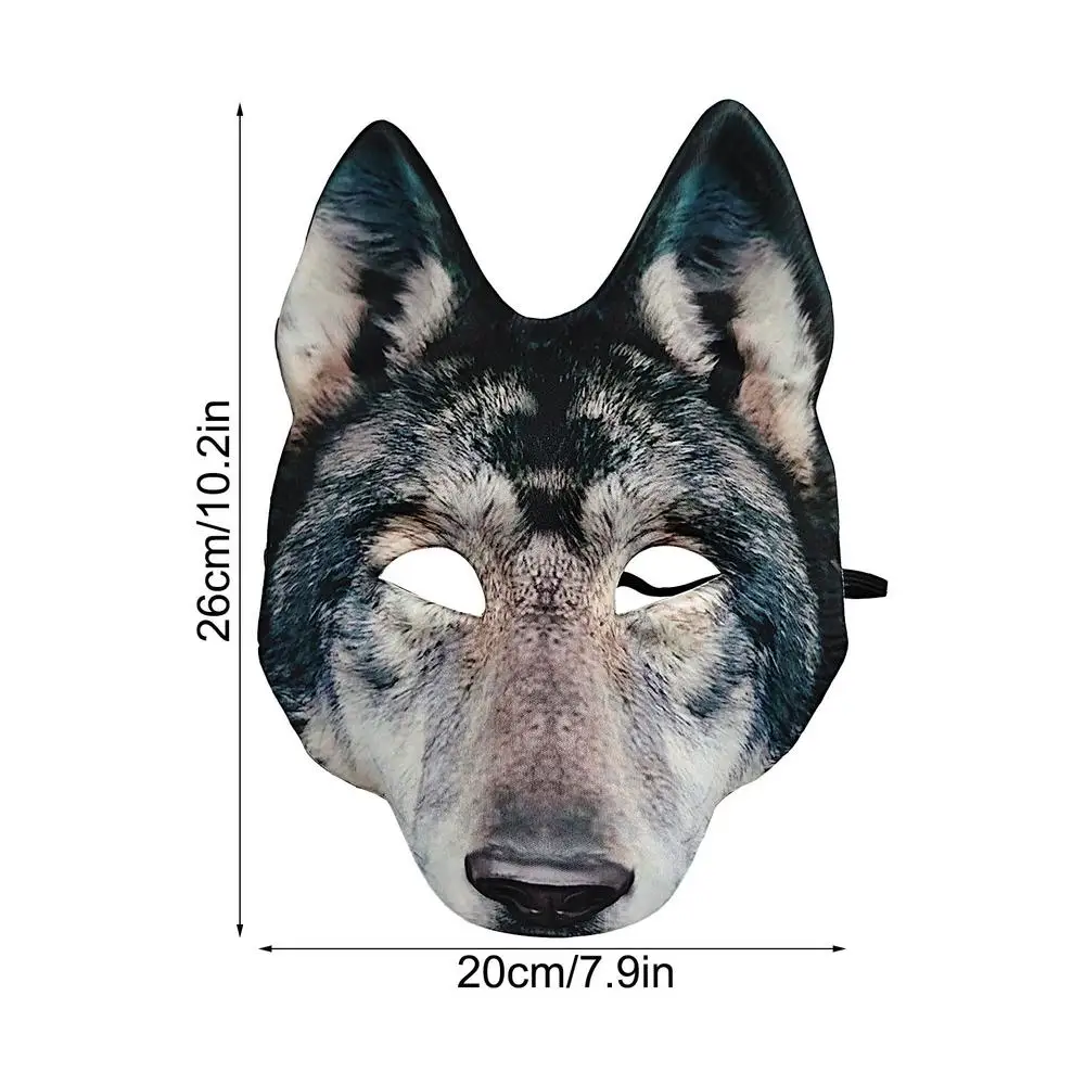 Wolf Mask Scary Animal Halloween Masque Realistic Werewolf Mask Adult Kids Carnival Fancy Dress Party Cosplay Costume Wolf mask
