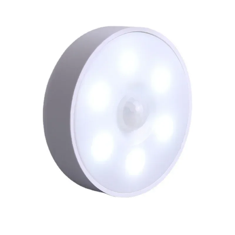 LED Motion Sensor Night Light Rechargeable Night Lamp Wireless Kitchen Bedroom Closet Light Wall-Mounted Body Induction Lamp