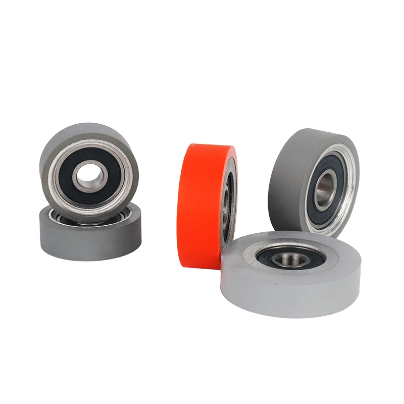 2PCS Wear-resistant Polyurethane Roller Rubber Wheel KDT NANXING HOMAG Edge Banding Machine edge banding machine roller