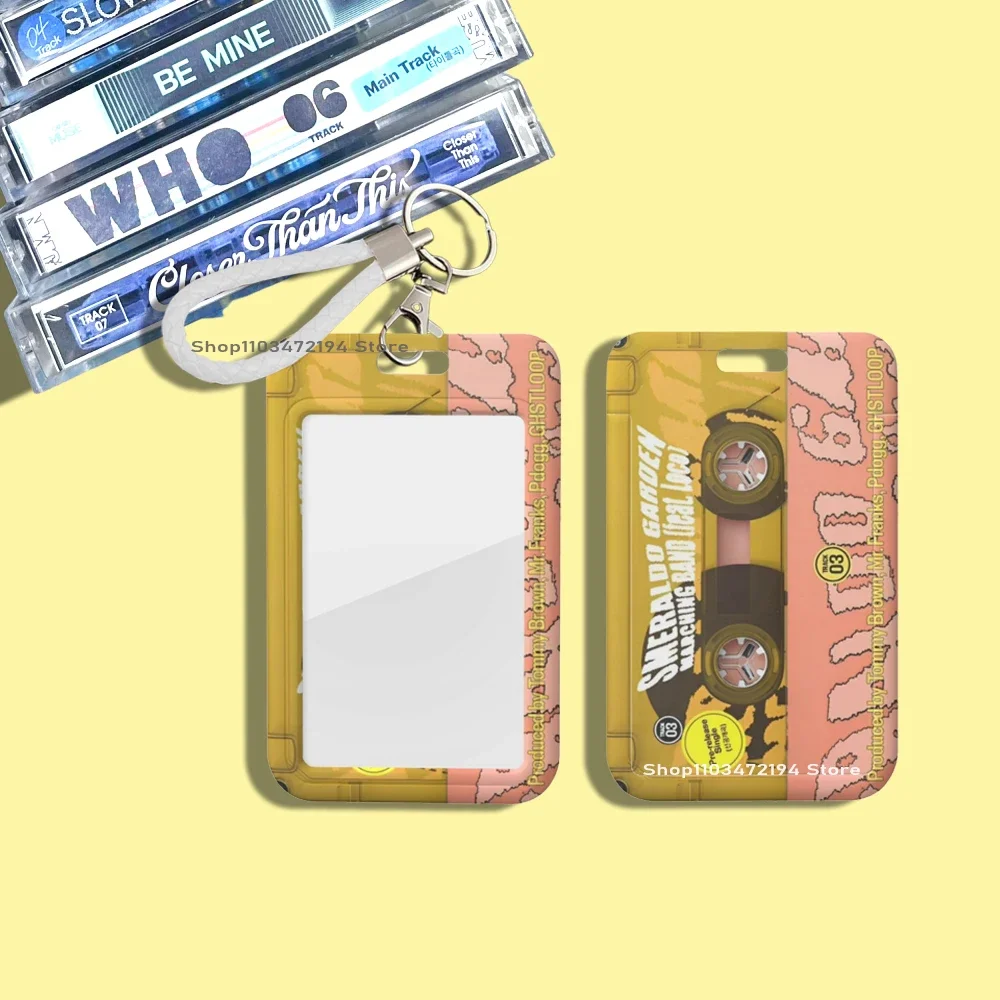 Kpop Photocard Holder Sleeves ID Card Keychain Cassette Album MUSE Jimin Park FACES Accessoires Merch Photo Lanyards