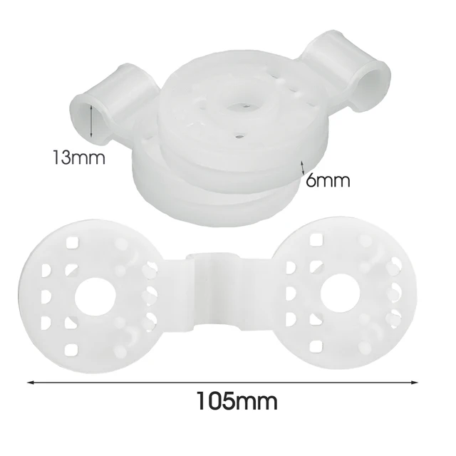 2-100Db Fehér Műanyag Tartó Klipek Kerti Üvegházhatású Kemping Napfényháló Rögzítő Bilincs Pavilon Szövet Árnyékszövet - Image 2