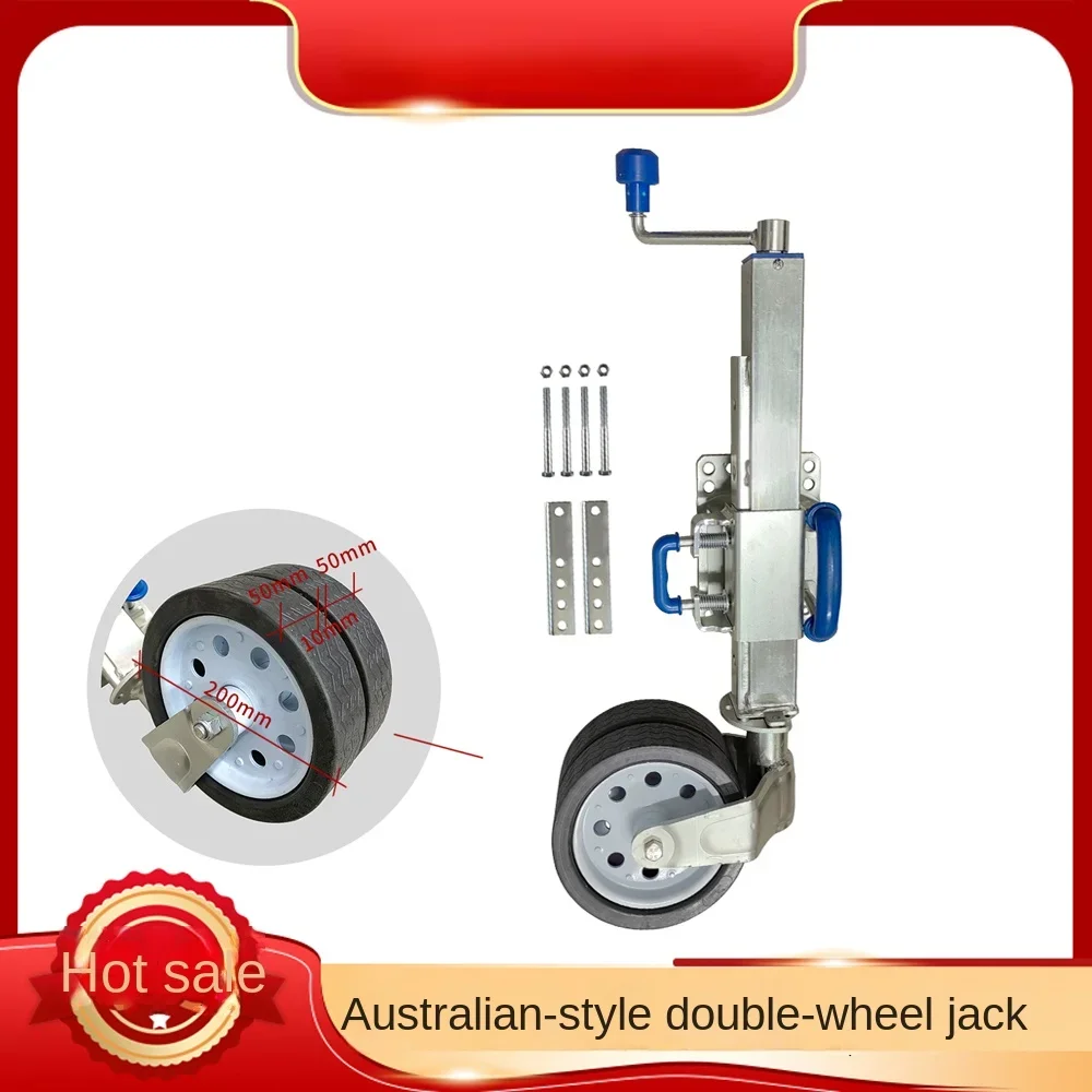 Ruota Di Guida Per Rimorchio Universale A Due Ruote Ponderata Stile Australiano Top Shake 360 Gradi Rv Rider Wheel Off-Road Jack Modificato
