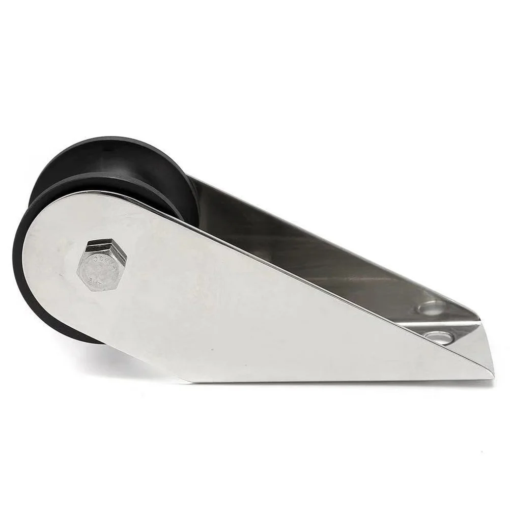 

Катер из нержавеющей стали, аксессуары для блокировки якоря, якорная цепь, нейлоновый ролик для лодки (серебристый)