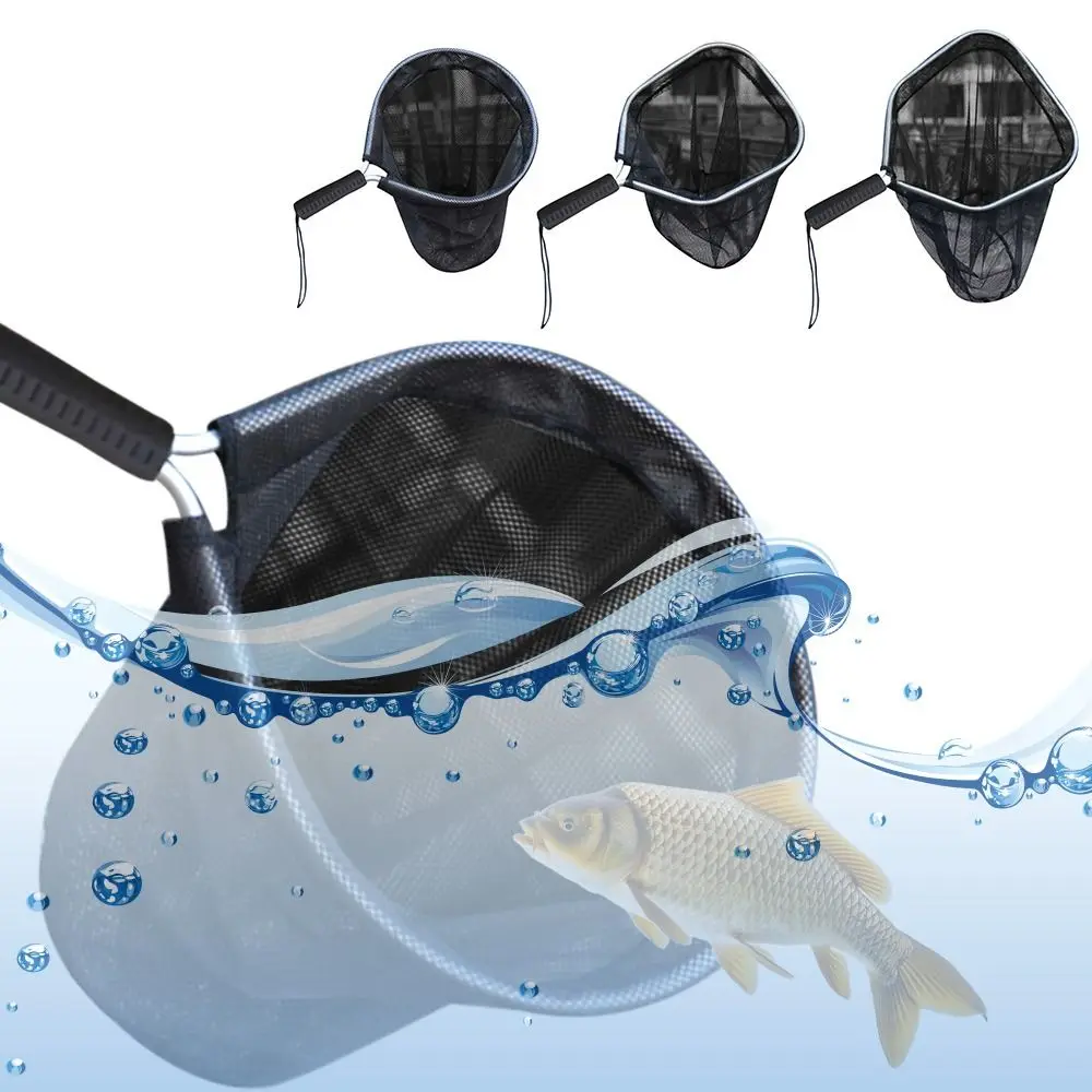 Portable Aluminum Alloy Kayak Fishing Net Fishing Equipment Collapsible Trout Mesh Trout Net Landing fishing net,fishing landing net