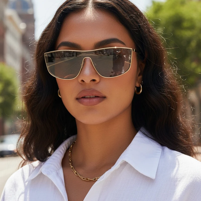 Stylish High-End Metal Frame Unisex Sunglasses