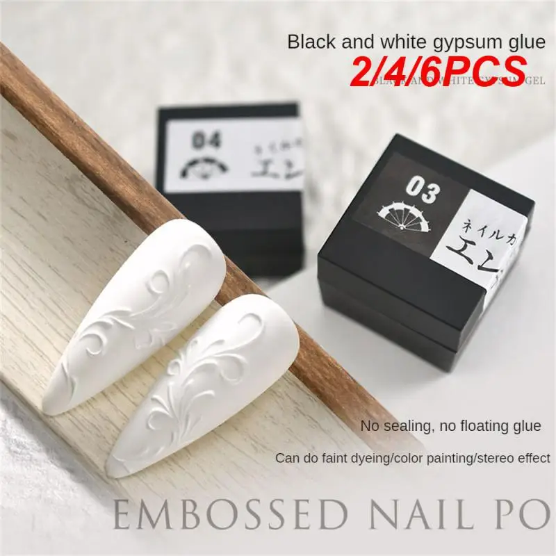 

Гель для рисования ногтей с гравировкой, 2/4/6 шт.