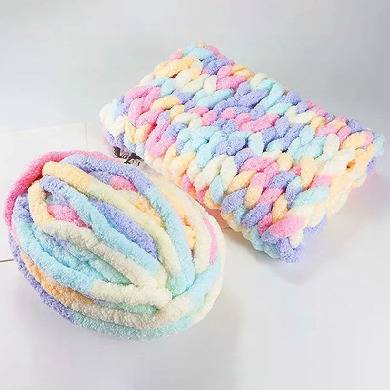 

Colorf ледяная полоса, ручная вязка, игрушки, кукольный материал, мягкая Толстая шерстяная пряжа, плюшевое вязаное одеяло, «сделай сам», аксессуары для детской шляпы