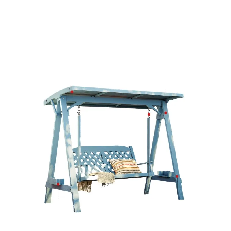 

Top garden swing, outdoor rooftop swing, adult double hanging chair in courtyard, adult rocking chair in courtyard