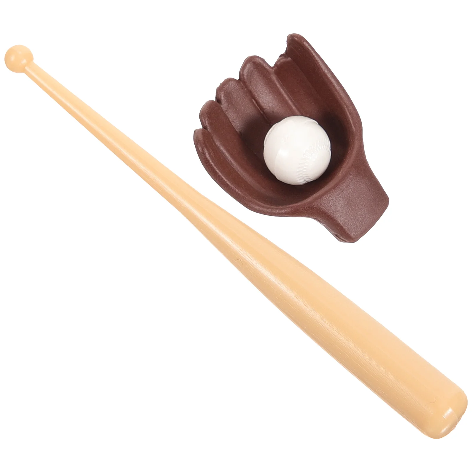 

Miniature Toys Playsets Sports Gloves Architectural Model House Baseball Bats Batss Tiny Accessories Pretend Plastic