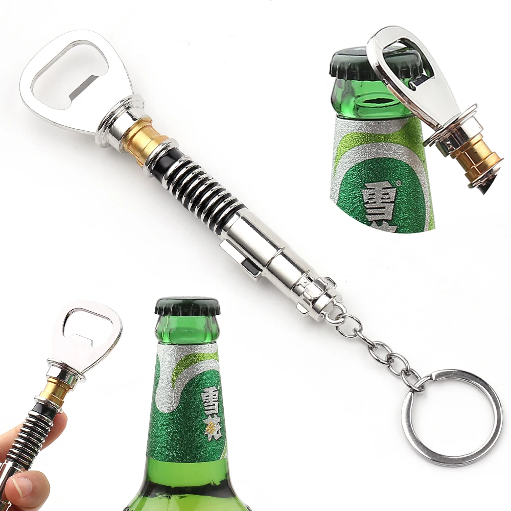 Portachiavi Apribottiglie Star Wars Da 13Cm Modellato Sulla Spada Laser Di Luke Dal Ritorno Dello Strumento Apribottiglie Per Birra Con Tappo A Barra 