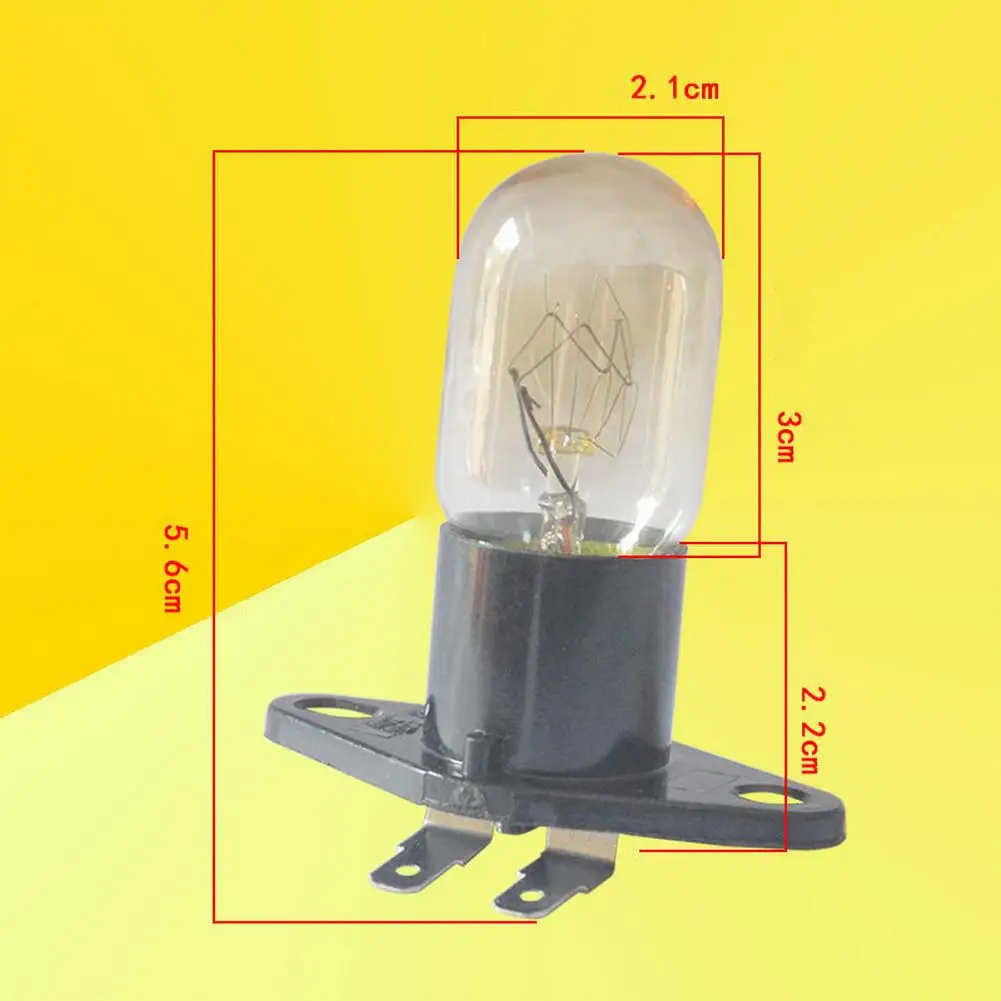 

1Pcs Microwave Ovens Light Bulb Lamp Globe 250V 2A Fit For Midea Microwave Oven Bulbs Kitchen Supplies New 2022 High Qaulity