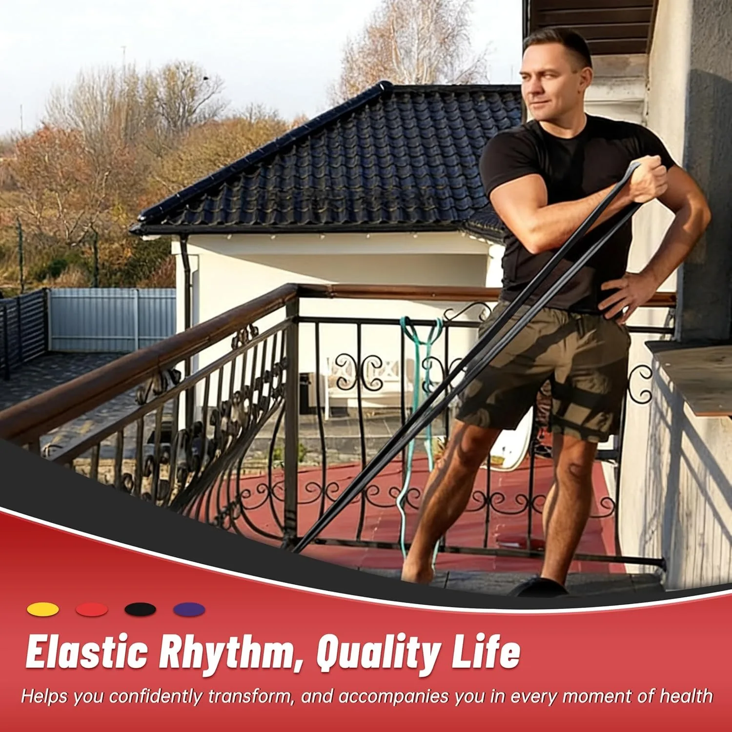 Versatile 7-Level Resistance Bands
