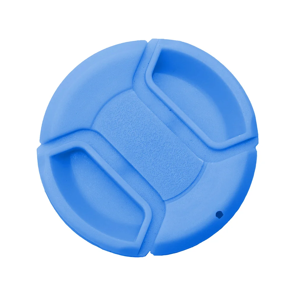 Camera Lens Cap Colorful Center Pinch Snap-on Universal Plastic 37 40.5 43 46 49 52 55 58 62 67 72 77 82 86 mm
