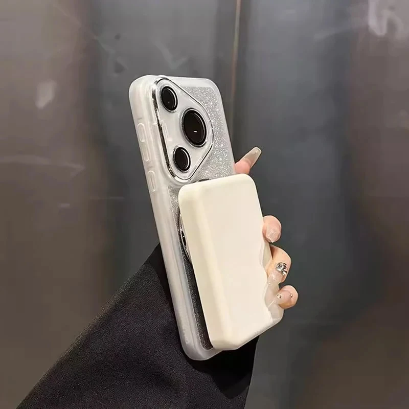 Luxury Bracket Phone Case with Magnetic Stand Holder and Soft Cover