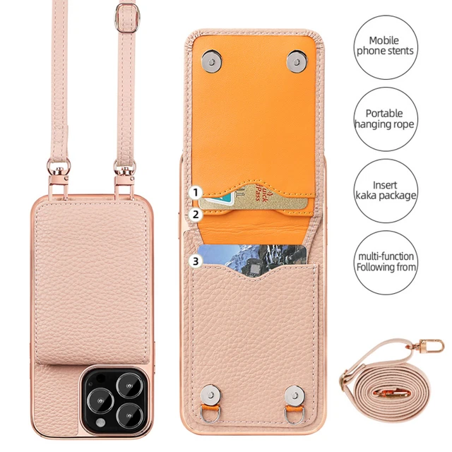 Iphone 13 Pro Max Crossbody Wallet Case  Iphone Case Strap Card Holder -  Luxury - Aliexpress