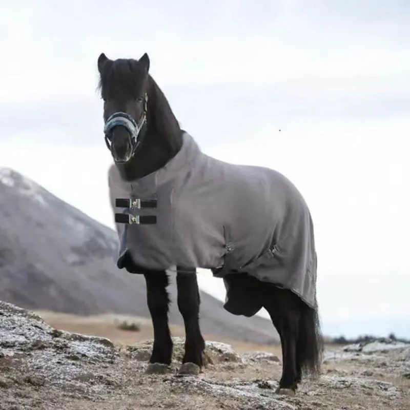 Winter Warm Coat Comfortable Flannel horse Protective clothing Padded Thickened Mosquito-Proof Cloth