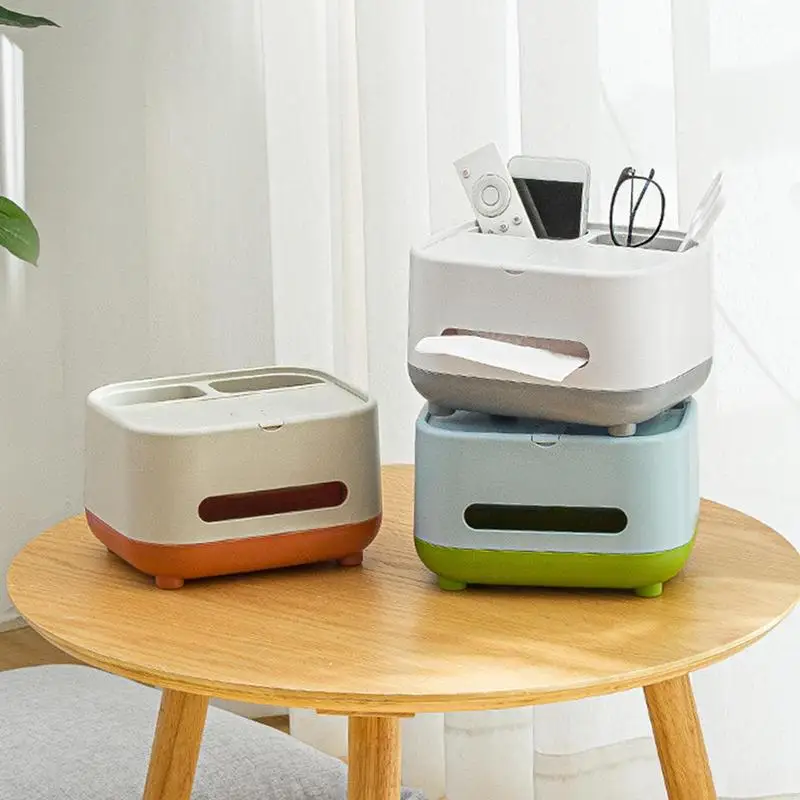 

Multifunctional Tissue Box Cover Holder Tissue Boxes Multifunctional Tissue Box Cover Napkin Holder Napkin Dryer Sheet Dispenser