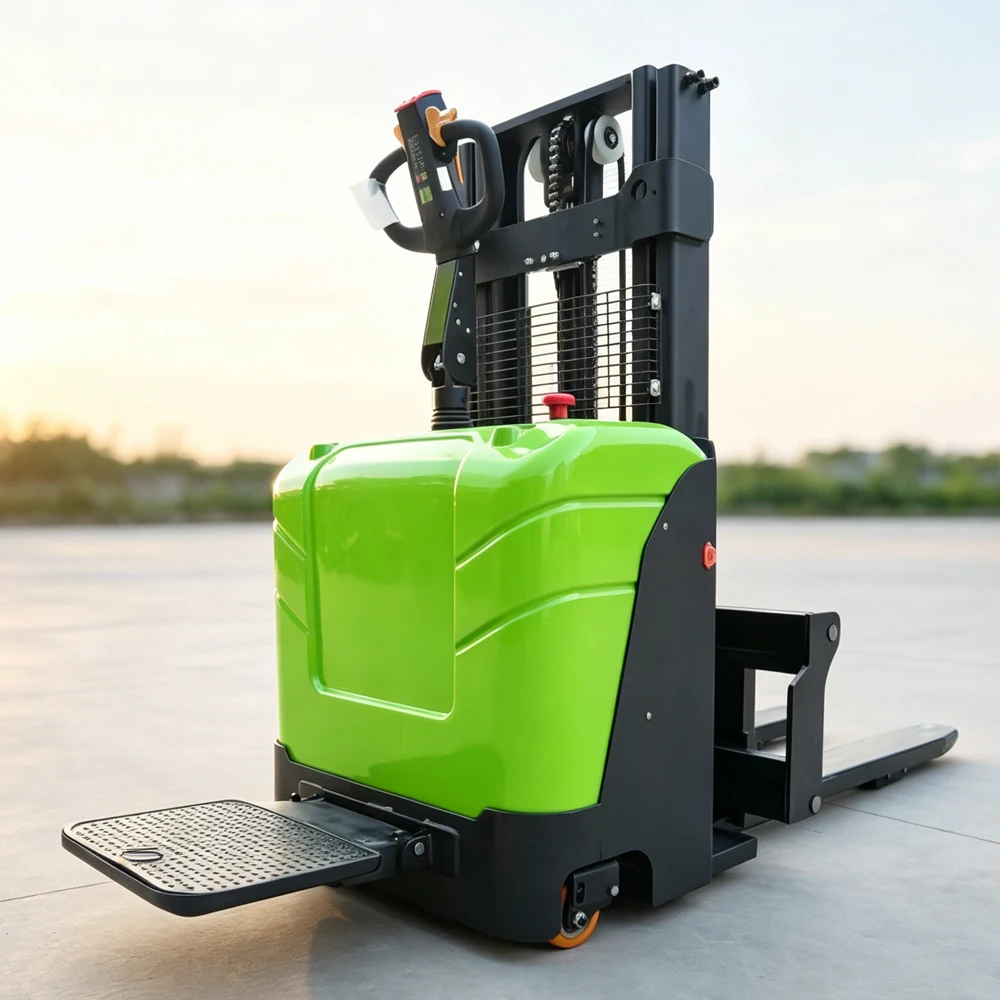 Chinesischer Hersteller Direktvertrieb Vollelektrischer Hubstapler 1,5 Tonnen 2m 3m Elektro-Stapler Gabelstapler CE EPA Preis