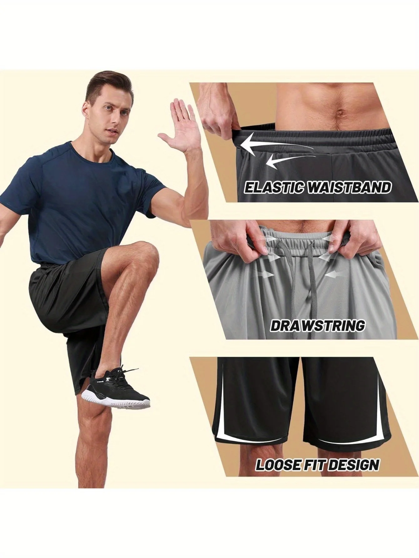 Men’s Quick-Dry Athletic Shorts 3