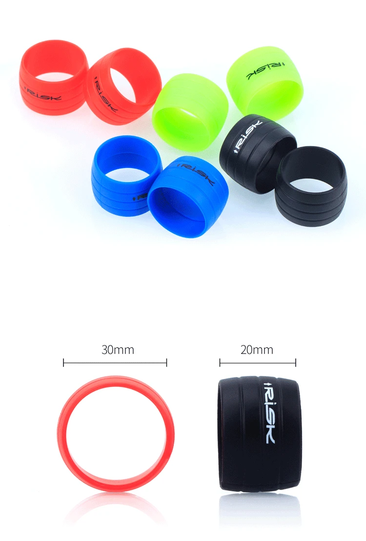 1 Pair Bike Silicone Plug Rubber Anti-Skip Road Bike Plugs For Bar Tape Waterproof Wear Resistant Oudoor Strap Silicone Ring