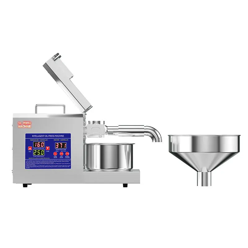 K39 Intelligent temperature control oil press Home small oil press Stainless Steel Hot & Cold Oil Press