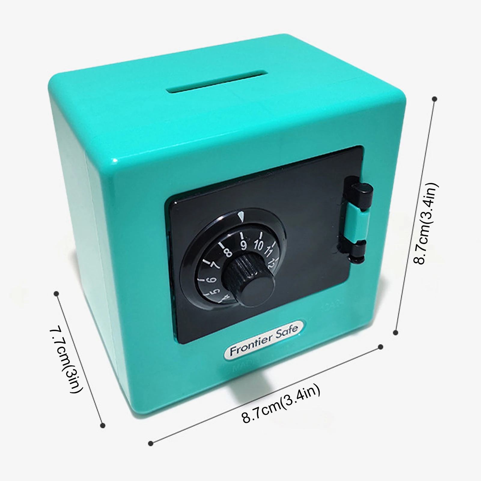 Mini Bank Money Box Retro Atm Rotating Password Cash Coins Saving Box Bank Safe Box Automatic Deposit Banknote Desktop Ornaments 3