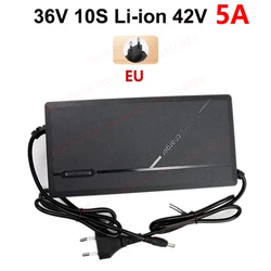 Intelligent Fast Charging Lithium-ion Battery Charger with Cooling Fan and EU Plug - EU Plug (36V 5A-DC)