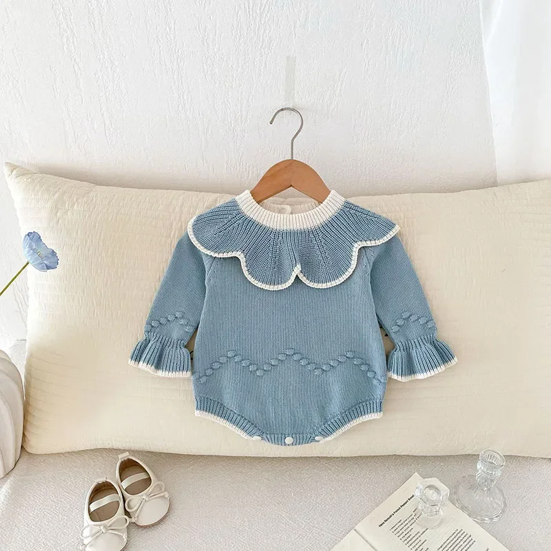 Autumn Baby Knit Bodysuit for Toddler Girls