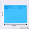 Silicone Painting Mat Kids Art Crafts Pads with Cup and Paint Brush Holder Palette DIY Handmade Mat 5