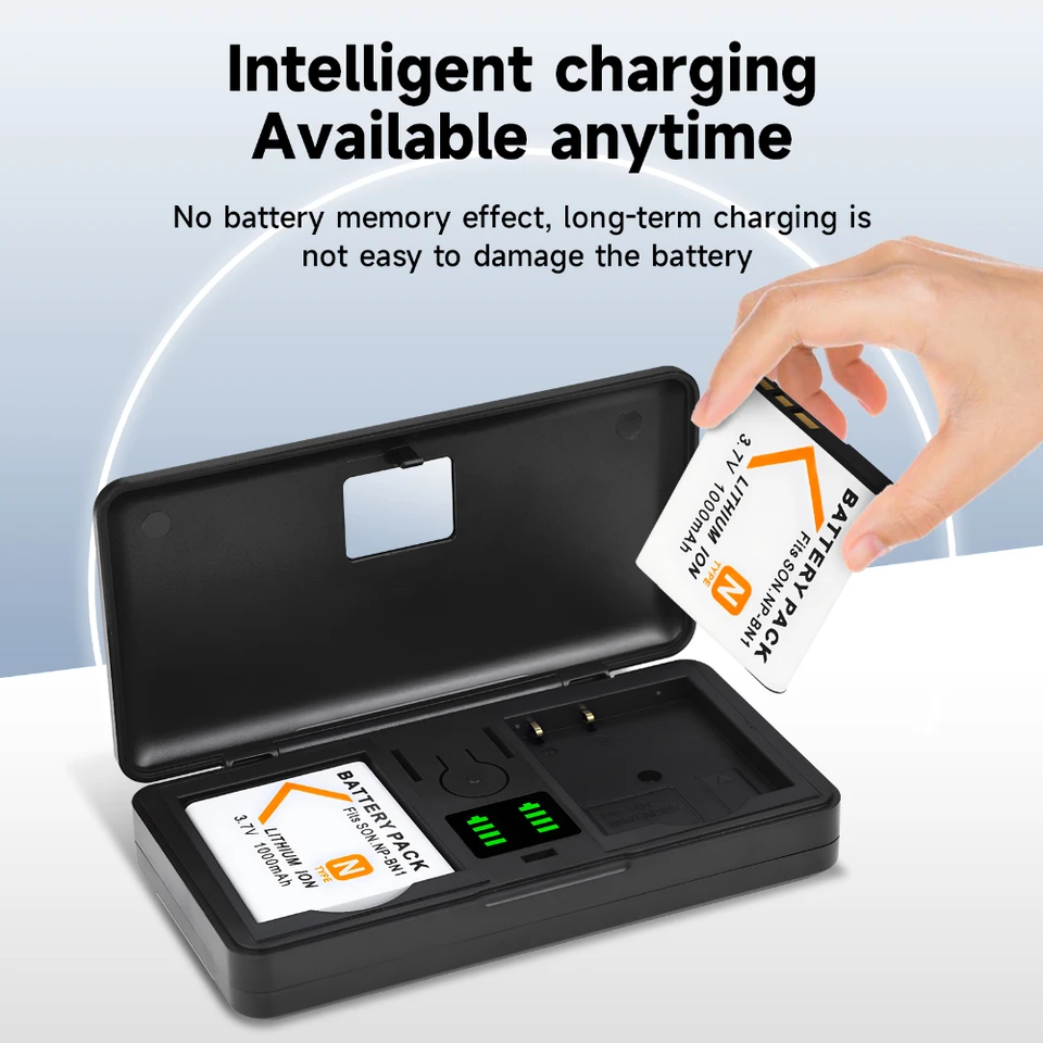 Sony Cyber-Shotバッテリー,液晶充電ボックス付きバッテリー,DSC-QX10