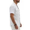 119384-23884f.jpg Short Sleeve Cotton Button Down Shirt - Premium Retro Hawaiian Resort-Ready Tee