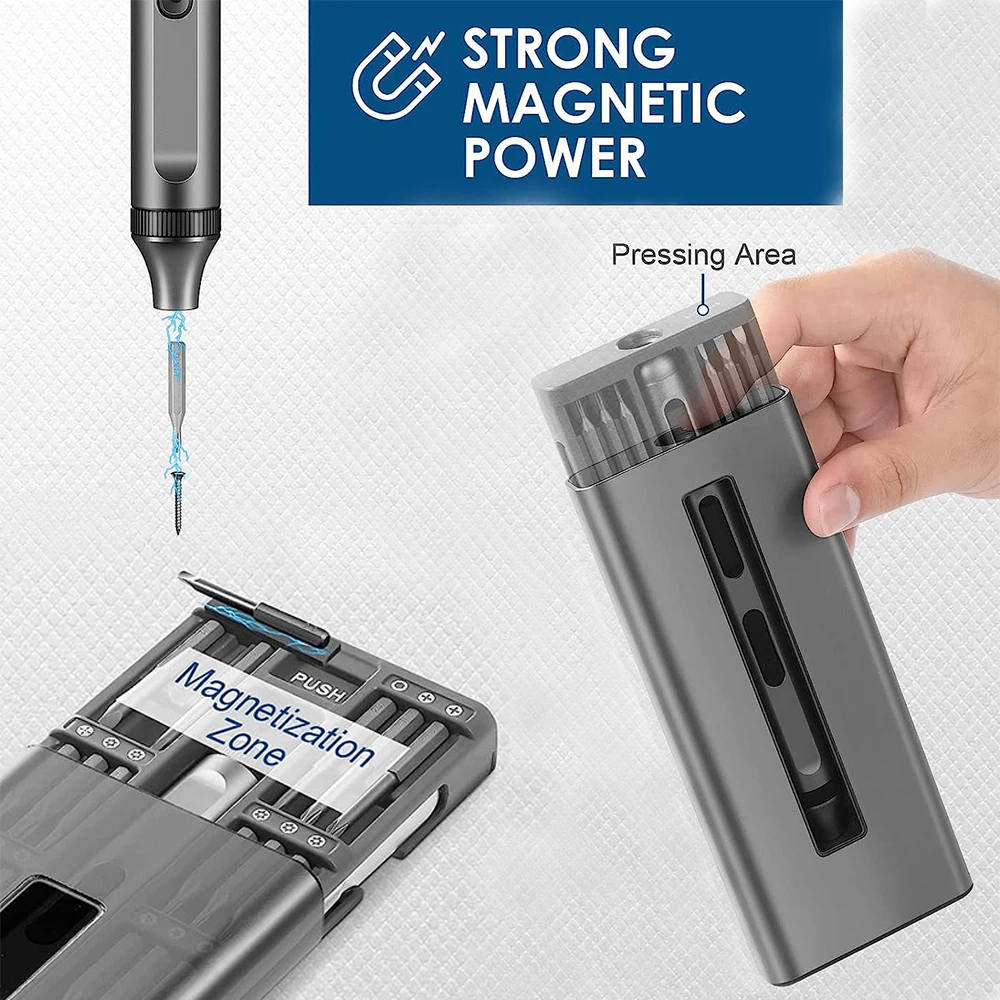 48 In 1 Precision Screwdriver Set - Professional Repair Kit With Aluminum Case & Multiple Bits