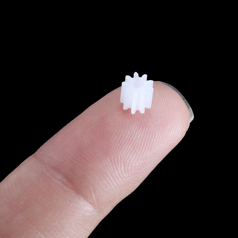 Uxcell 20pcs 092A Plastic Gear Accessories 2mm Hole Diameter with 9 Teeth for DIY Car Robot Motor Making Accessories