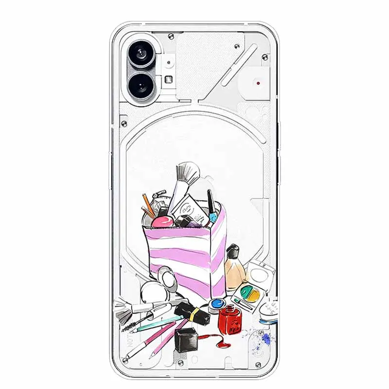 Silicone Soft Cute Transparent Protective Case - Clear TPU Cover