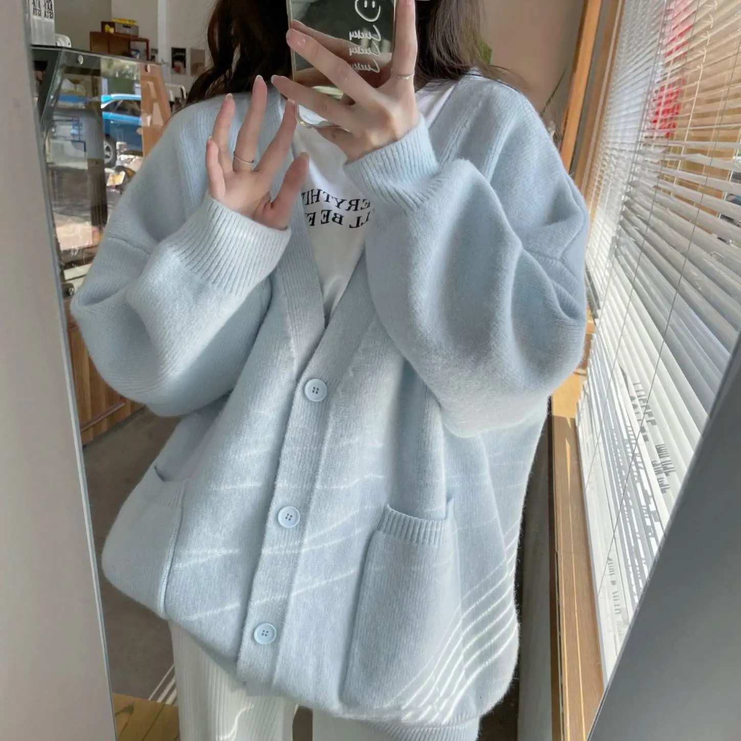 Autumn Winter Knitted Sweater Casual Cardigan