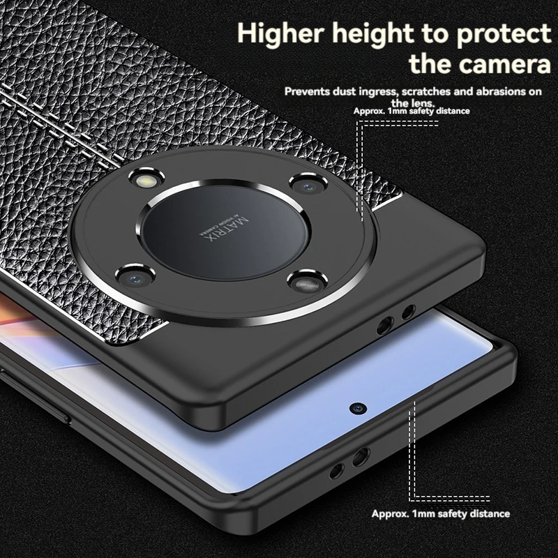Luxury Business Leather Texture PU Shockproof Soft Protective Phone Case Cover