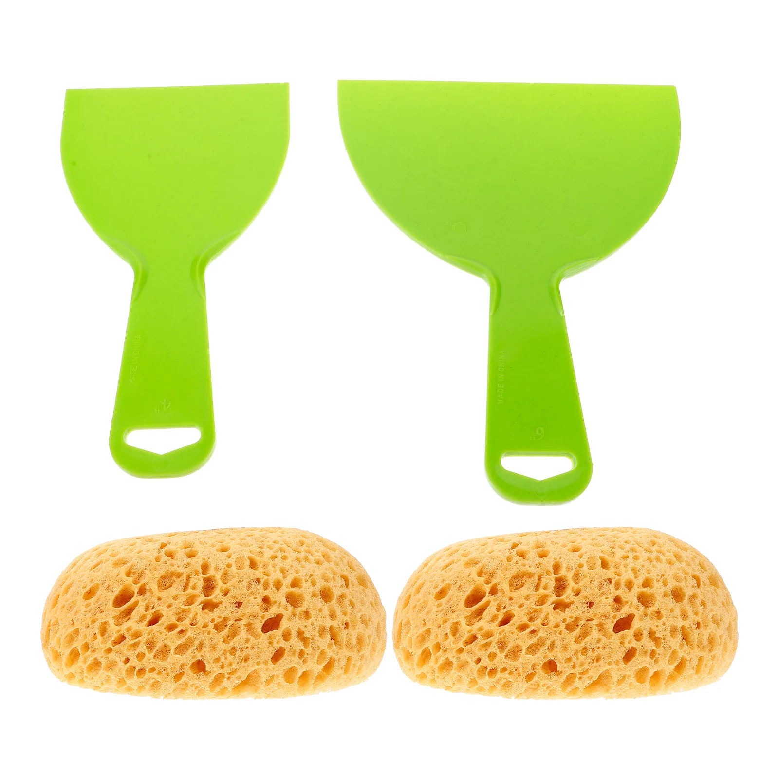 2 Pcs Wall Sticker Texture Repair Bath Sponge Cleaning Sponges for Painting Ceiling Tool Drywall Heavy Artists